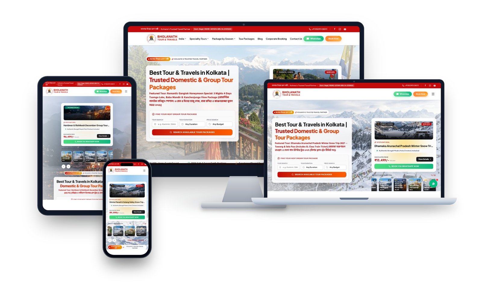 Bholanath Tour & Travels - Tourism & Booking Engine